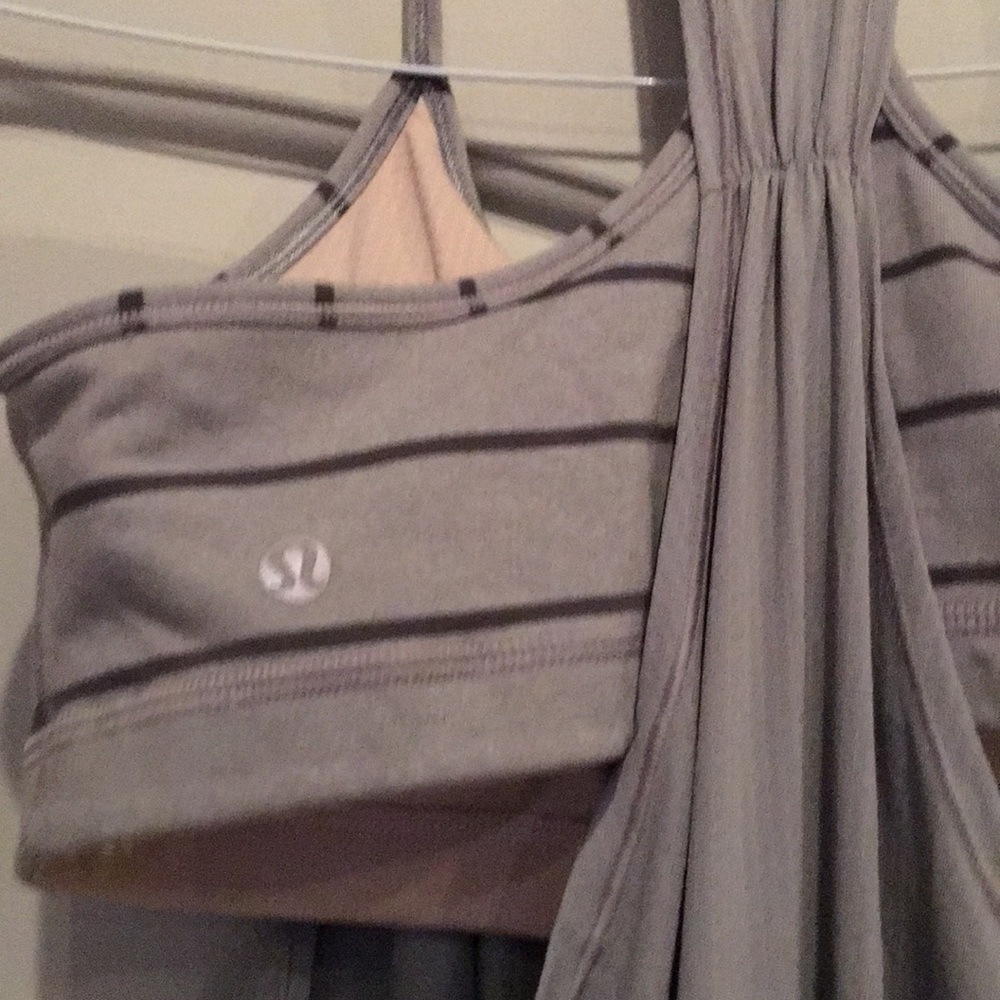 Lululemon Gray Racerback with Sports Bra - Picture 4 of 4